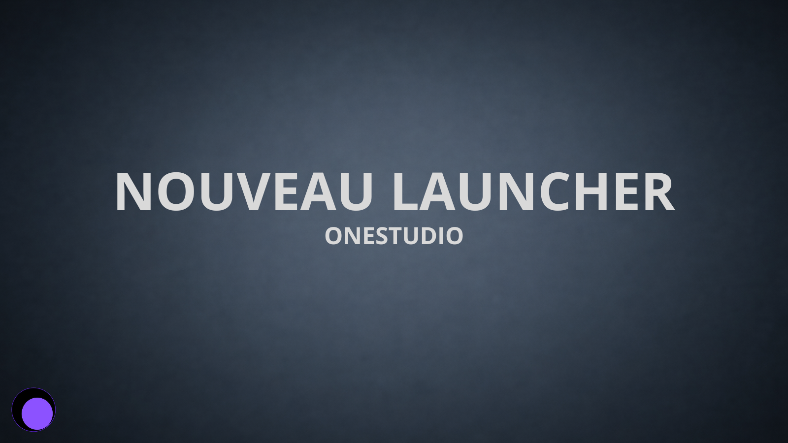 Bienvenue sur OneStudio